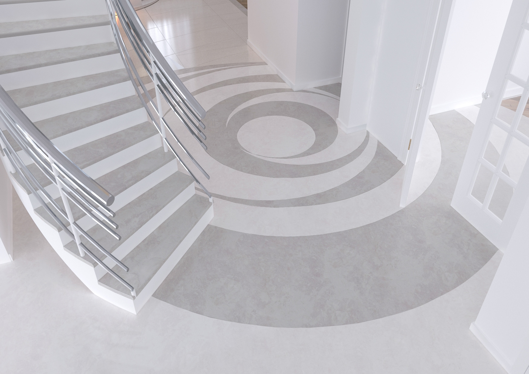entrance metallion stone cutting