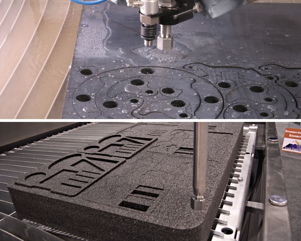 non abrasive water jet cutting machine
