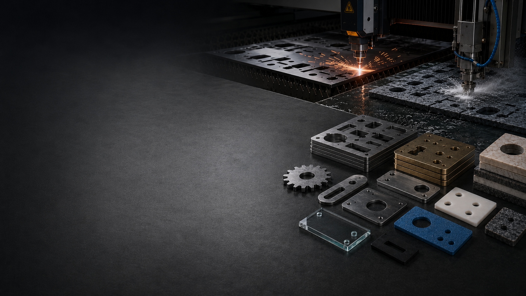 waterjet cutting and laser cutting services for precision parts